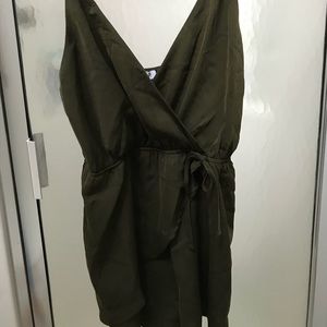 Satin Tobi Romper, Size Small